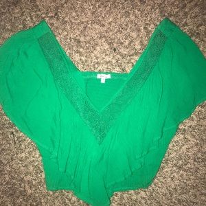 V neck crop top